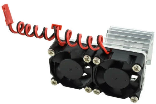 APEX Apex RC Products 540 / 550 Silver Aluminum Heat Sink W/ Two 30mm Fans #8042-SL 3 APEX Apex RC Products 540 / 550 Silver Aluminum Heat Sink W/ Two 30mm Fans #8042-SL