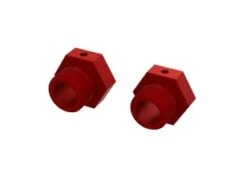 Arrma Aluminum Wheel Hex 24mm (Red) (2)