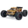 Arrma ARA4410V2T1 1/10 OUTCAST 4X4 4S V2 BLX Stunt Truck RTR, BronzeThe KRATON® 4X4 4S BLX Speed Monster Truck RTR Marks The Next Evolution Of The ARRMA® 4X4 4S Platform — Longer, Wider, And Tougher Than The Previous Chassis For No-holds-barred Bashing Action