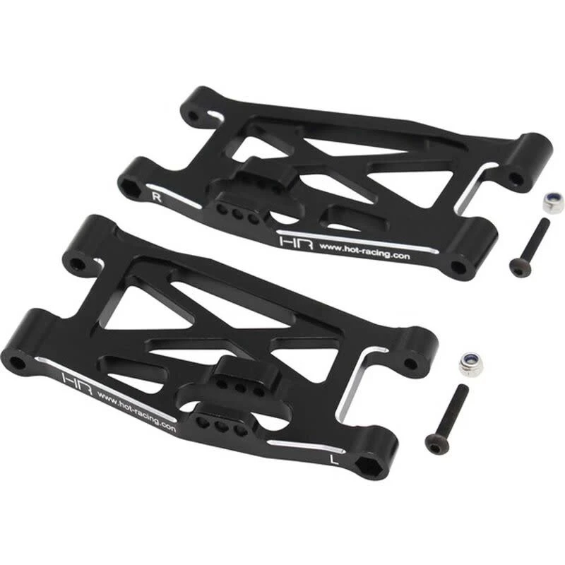 HOT RACING Black Aluminum Lower Front Arms- Super Rock Rey 3 HOT RACING Black Aluminum Lower Front Arms- Super Rock Rey