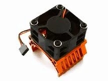 Integy 42mm Motor Heatsink+40x40mm Cooling Fan 16k Rpm For 1/10 Summit & E-Revo C28603ORANGE