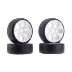 Rubber Sedan Tire, Blue, Prism Pre-mounted (4)