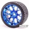 SRC Monster Truck Road Crusher Belted Tire Preglued On WHD Blue Chrome Wheel 2pc Set 2 SRC Monster Truck Road Crusher Belted Tire Preglued On WHD Blue Chrome Wheel 2pc Set -Remote Control Toy Car src monster truck road crusher belted tire preglue