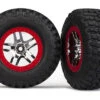 Traxxas 5877A Tire/Wheel Assembly Glued Slash 4x4 (2)