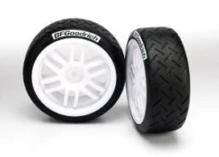 Traxxas 7372 TIRES/WHEELS ASSMBLD RLLY