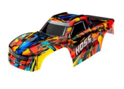 Traxxas Body, Hoss® 4X4 VXL, Solar Flare (painted, Decals Applied) (assembled With Front & Rear Body Mounts And Rear Body Support For Clipless Mounting)