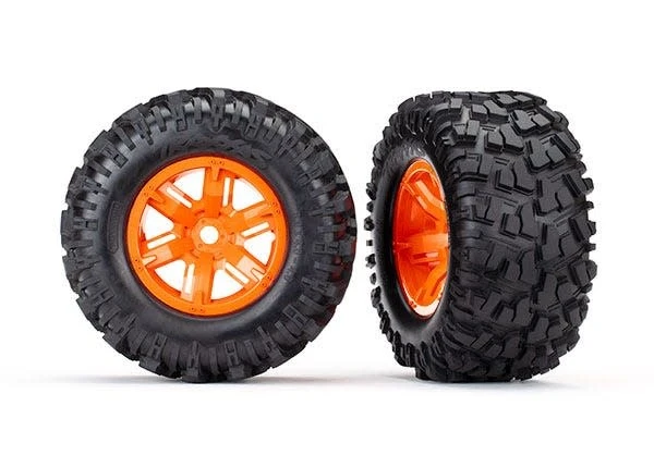 Traxxas T&W X-MAXX ORNG WHL/MAXX TIRE 4 Traxxas T&W X-MAXX ORNG WHL/MAXX TIRE - Image 2