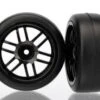 Traxxas Tires And Wheels, Assembled, Glued (Rally Wheels, Black , 1.9 Gymkhana Slick Tires) (2)